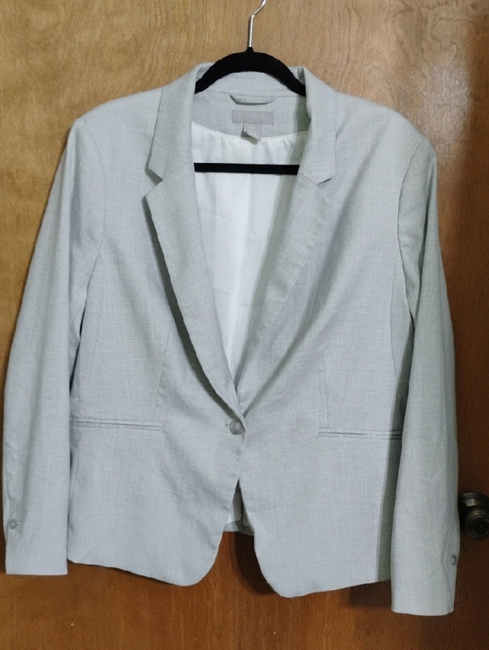 H&M Light Gray Blazer Size XL - Picture 4 of 12